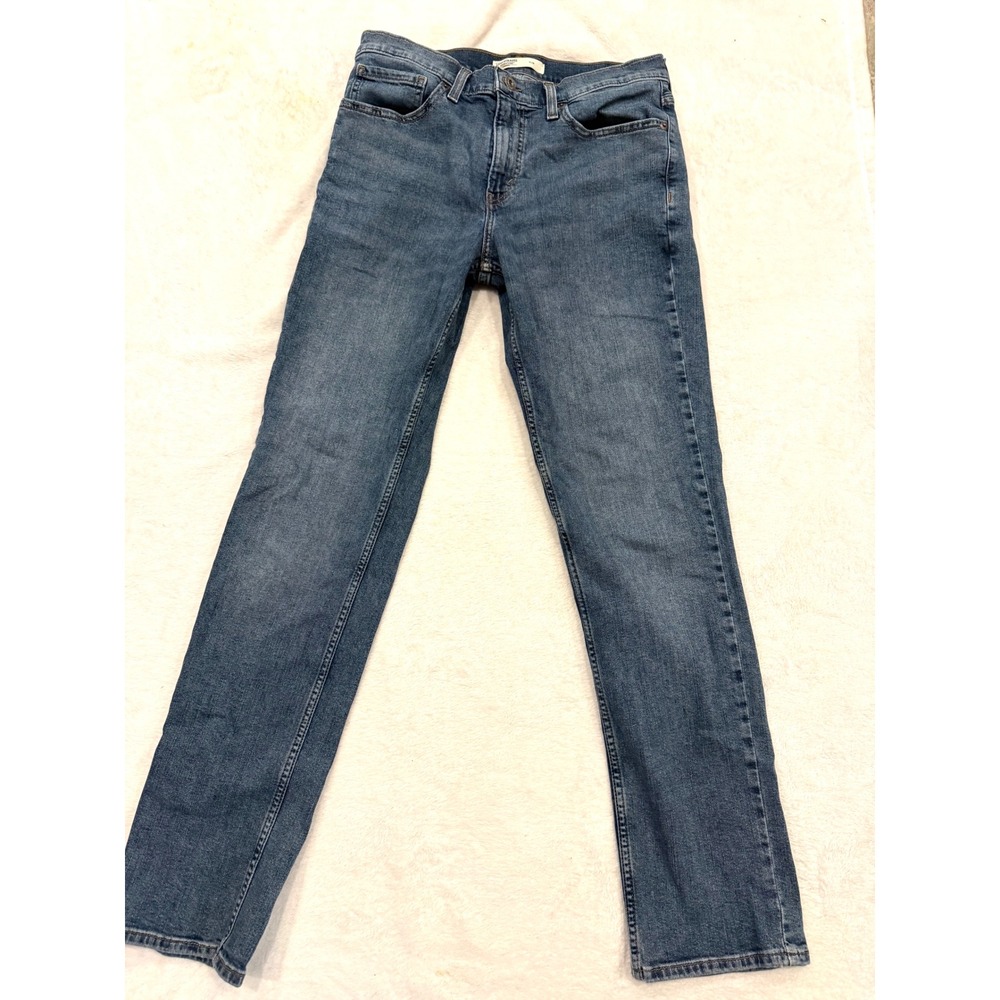 Levi Strauss Signature Mens Slim Fit Jeans Medium Wash Blue Denim 31‎ Waist